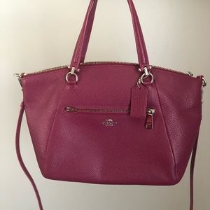 Hot pink Coach shoulder bag